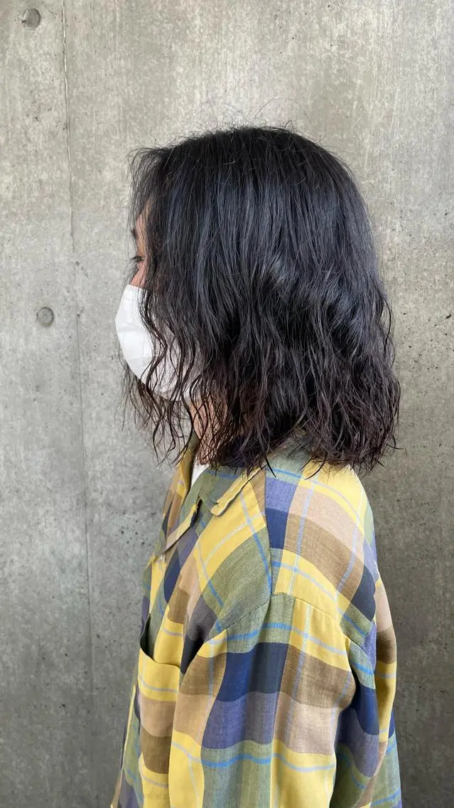 セミロング メンズ もりたみかこ 美容師お休み中のヘアスタイル