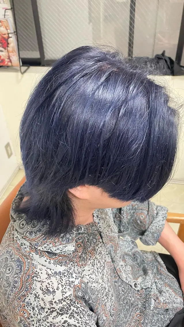 カラー メンズ ブルーカラー メンズ特化美容師 ⭐️ヤマモトのヘアスタイル