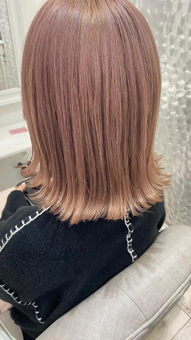ミディアム カラー 髪質改善サロン🫧 戎谷栞菜のヘアスタイル