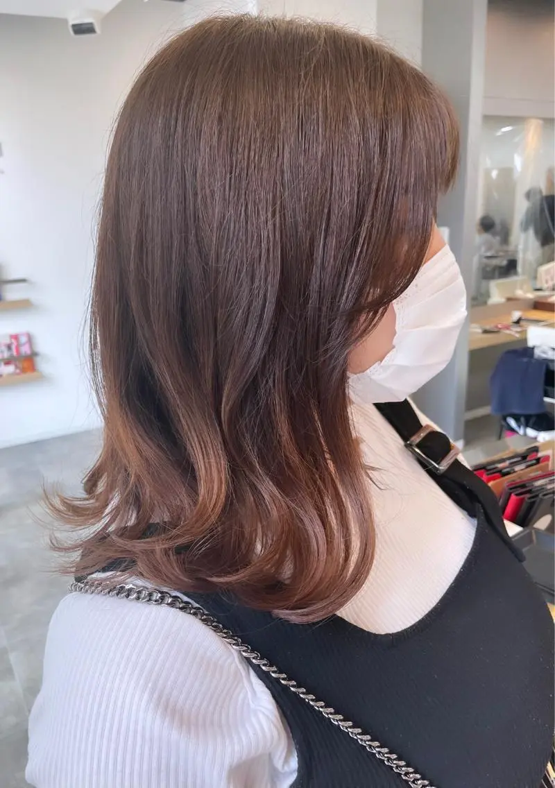 セミロング カラー グラデーションカラー レイヤーカット/髪質 改善/矯正🤍吉田のヘアスタイル