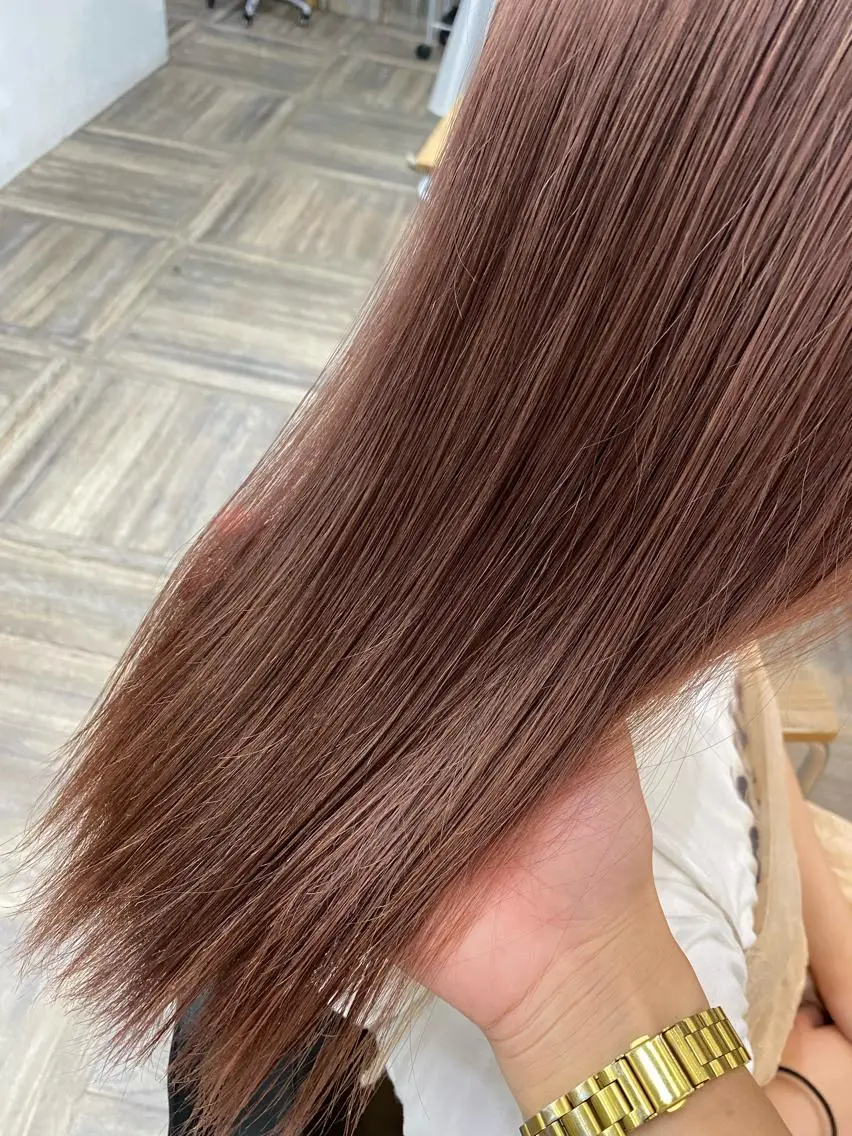 ミディアム カット ヘアカラー 的場 渉のヘアスタイル