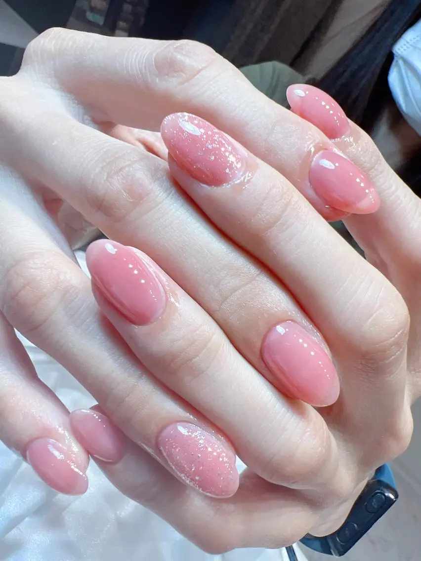 ネイル ワンカラーネイル bijou nails 蓮のネイルデザイン