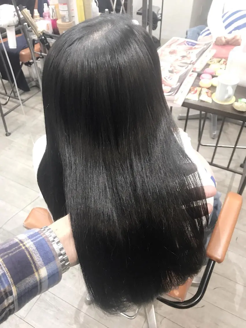 カラー ブリーチ ブルーカラー ブルージュ ブリーチなしカラー グレージュ/髪質改善 Yamato.hのヘアスタイル