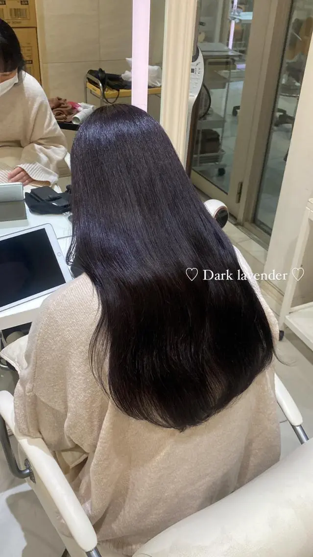 ロング カラー ラベンダーカラー mako︴ Euphoriaのヘアスタイル