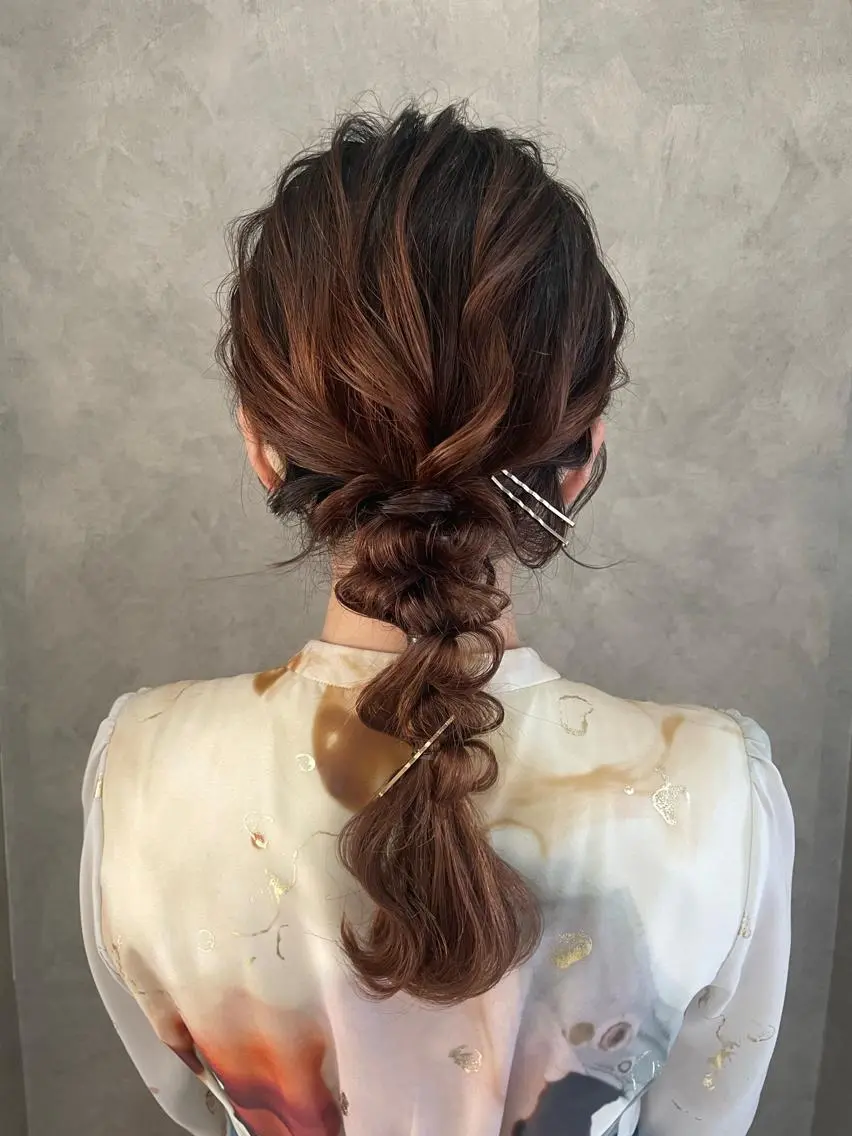 ヘアアレンジ デート 浴衣 ヘアセット 参列・イベントヘア♡ ゆいなのヘアスタイル