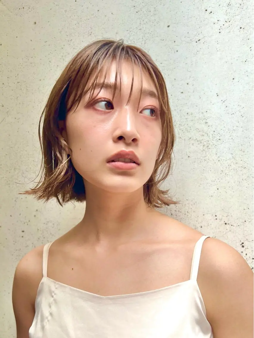 ショート カラー ベージュカラー 透明感カラー グレージュ ボブ カット ヘアカラー トリートメント レイヤー専門家 ダブルカラー修のヘアスタイル