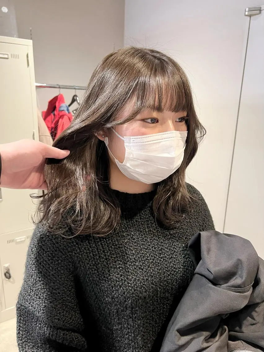 ショート カラー パーマ ヘアアレンジ メンズ キッズ ネイル マツエク・マツパ アイブロウ 上品＆韓国風 🥀海心🥀のヘアスタイル
