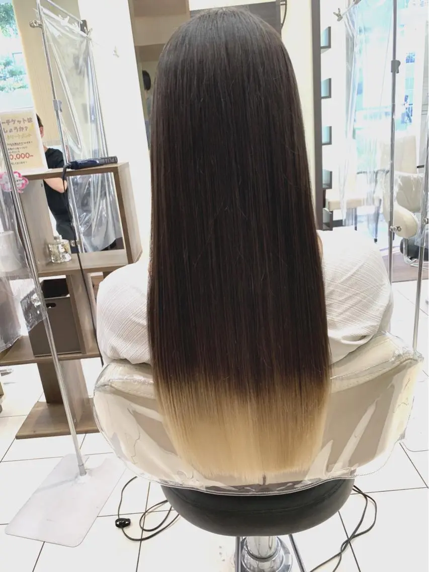 ロング パーマ 縮毛矯正 トリートメント ブリーチでもできる 縮毛矯正相原慎🌈のヘアスタイル