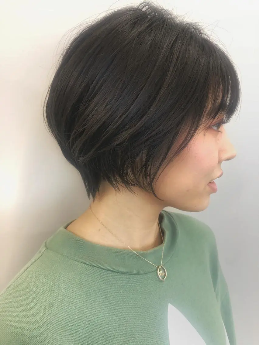ショート カラー カット 関 京磨のヘアスタイル