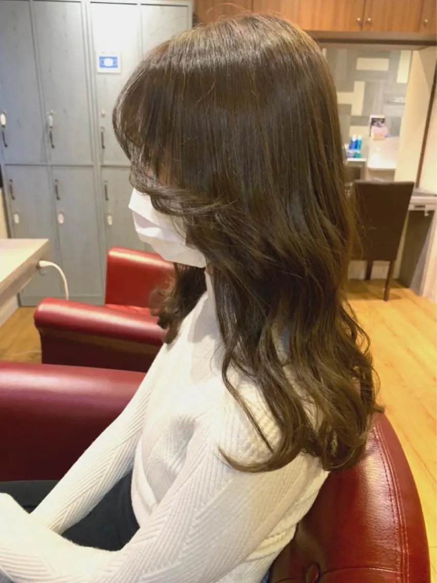 ロング カラー くびれヘア 韓国風ヘア ✨ツヤ髪デザイナー ✨ひかり✨のヘアスタイル