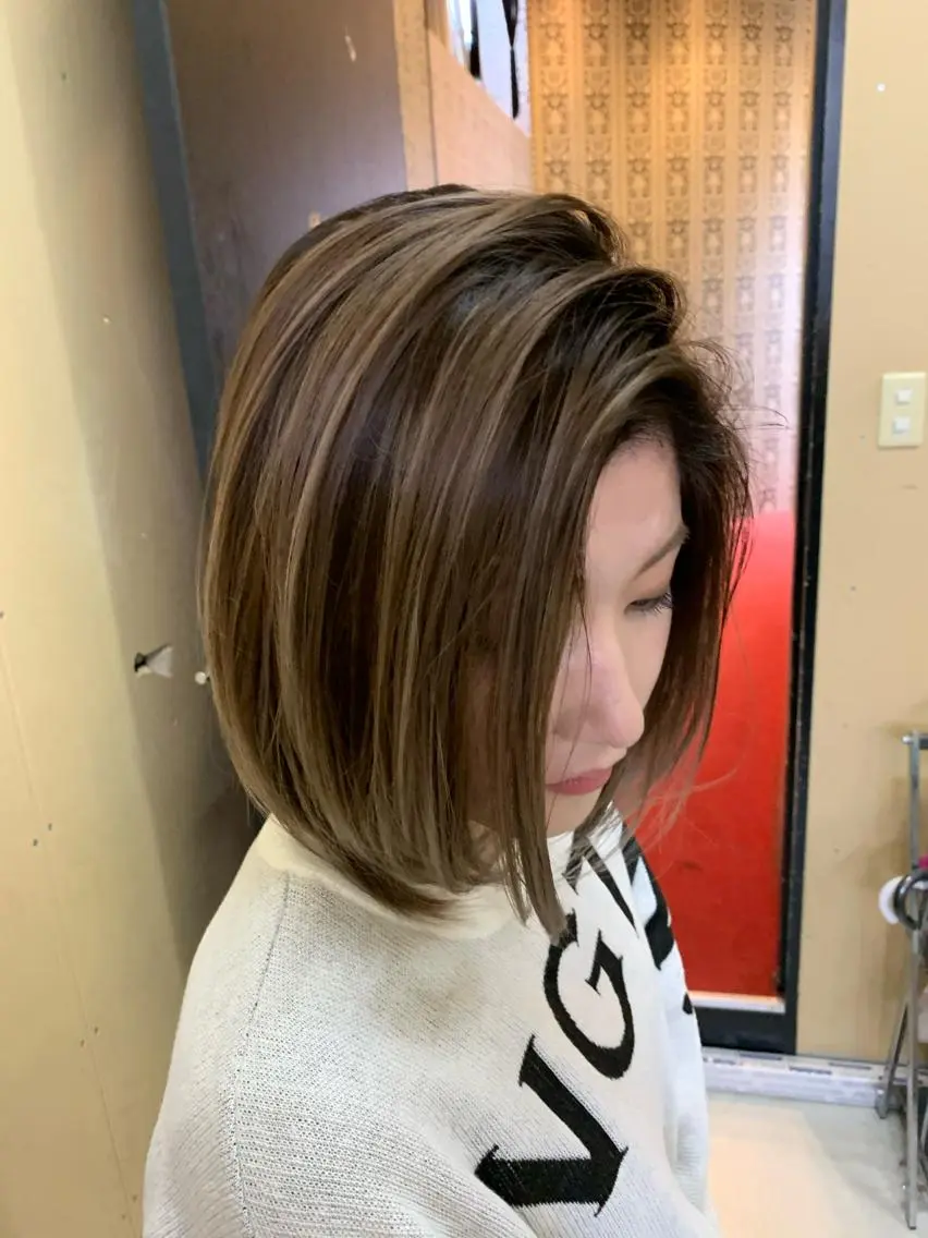 ミディアム カラー EARTH石巻店 尾形 裕のヘアスタイル
