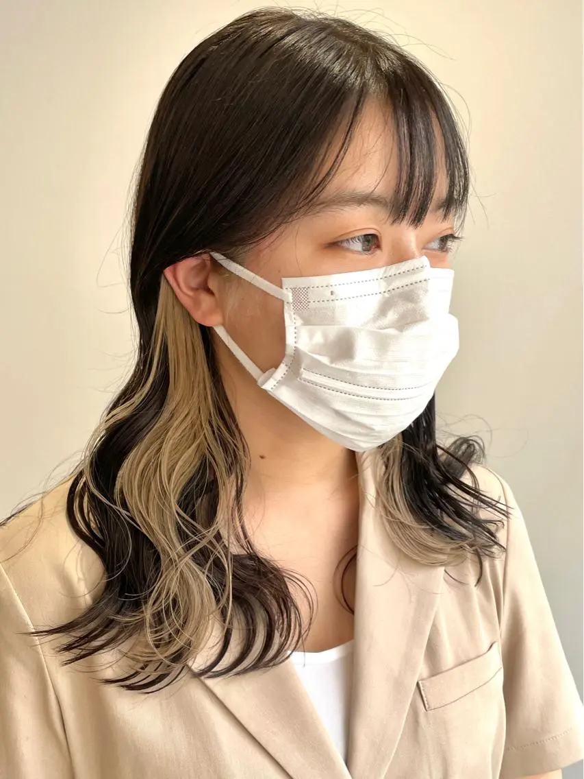 カラー カット ヘアカラー トリートメント ハイトーンイヤ リングカラー清水隆央のヘアスタイル