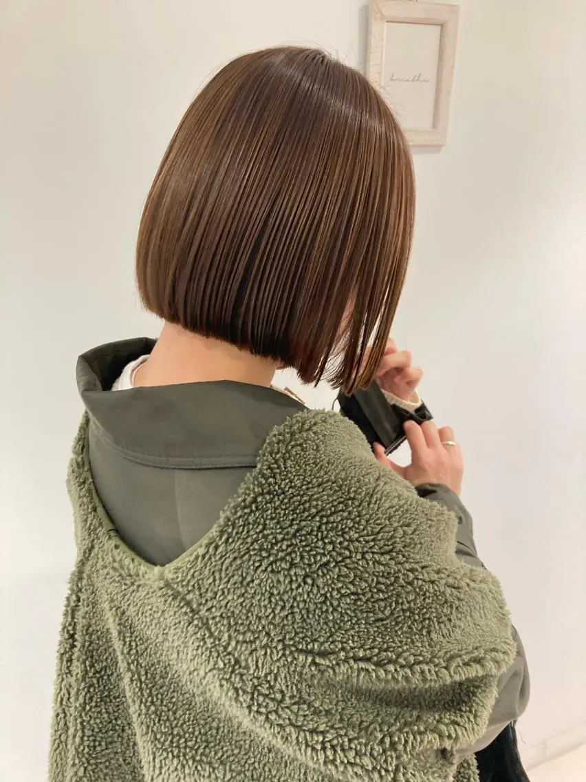 ショート nono/パーマ /顔まわりカット🐈のヘアスタイル