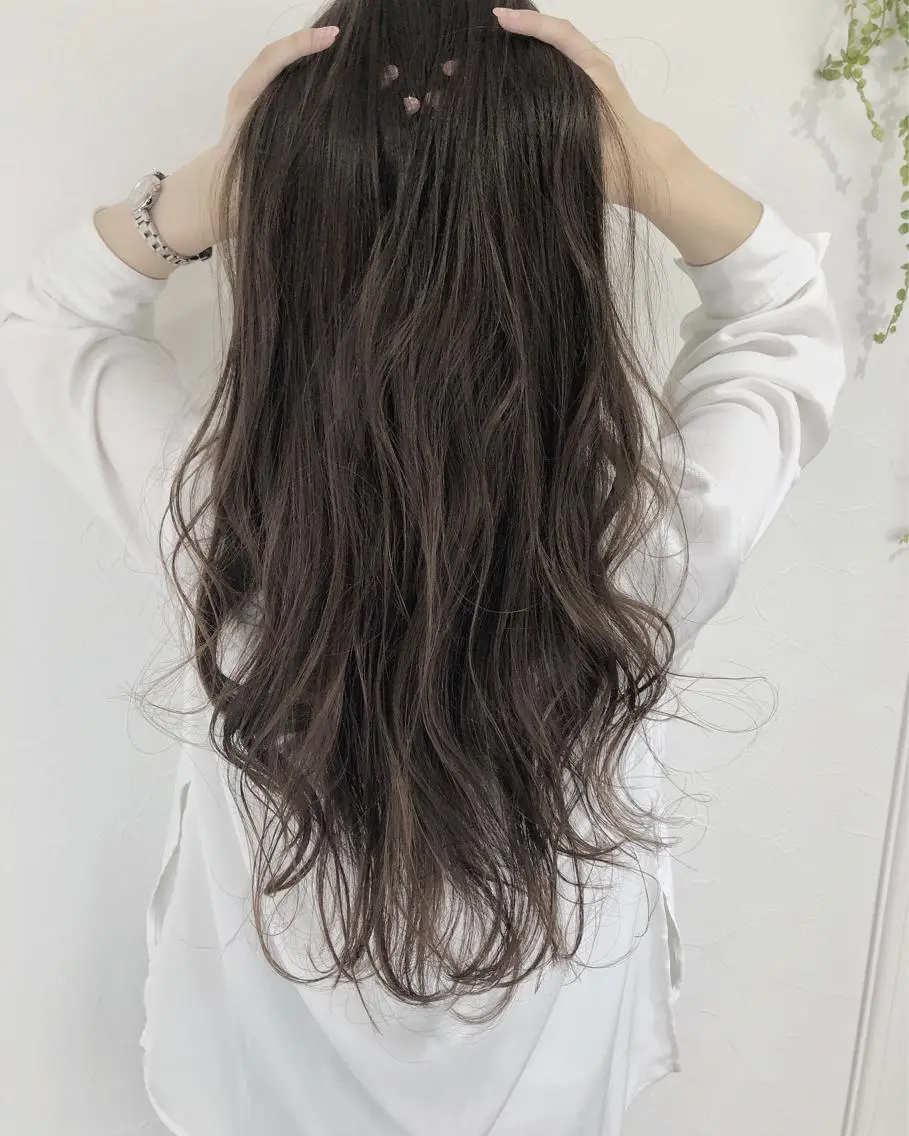 ロング カット ヘアカラー 夜23時まで予約🉑 reverieあきらのヘアスタイル