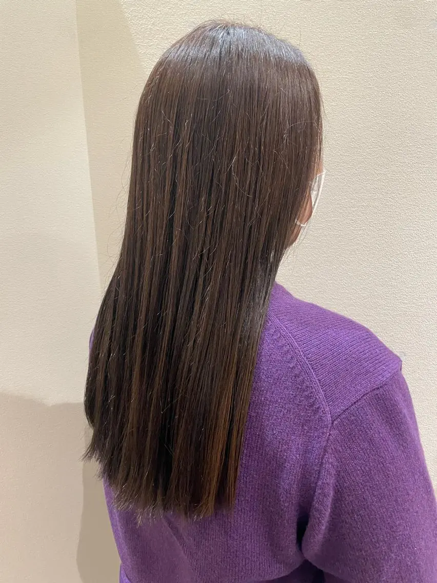 ロング カラー ヘアカラー トリートメント 🚀MOEKA ᵕ̈ ハイトーン💫のヘアスタイル