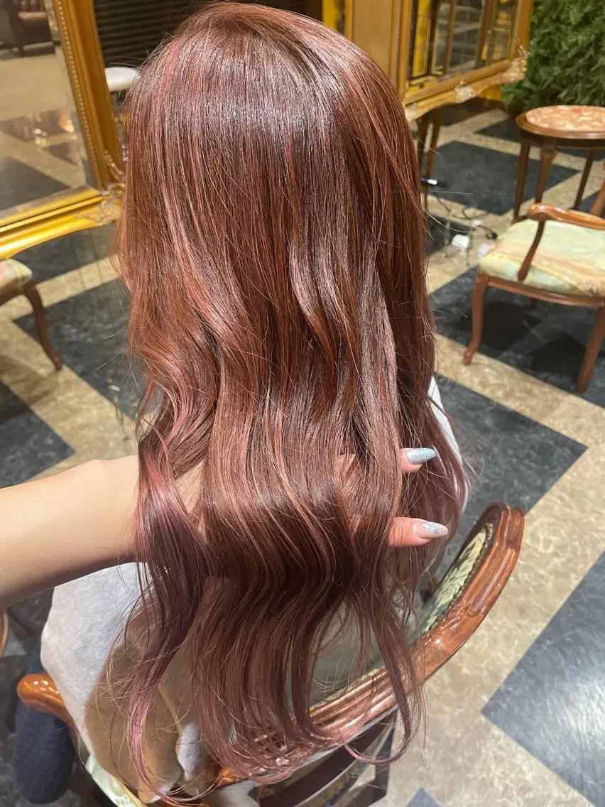 ロング カラー 田中 沙織のヘアスタイル