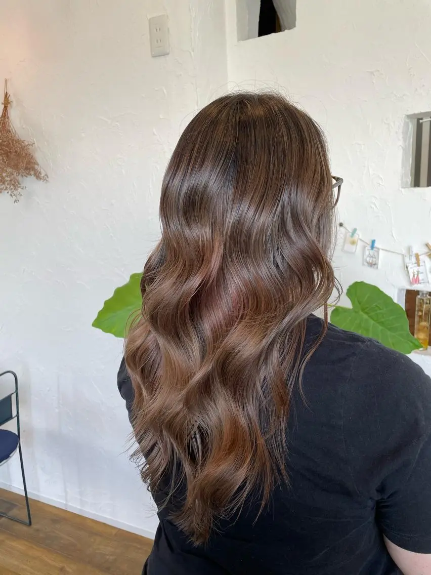 ロング カラー ヘアカラー 🌸小掛🌸 豊橋外国人風カラーのヘアスタイル