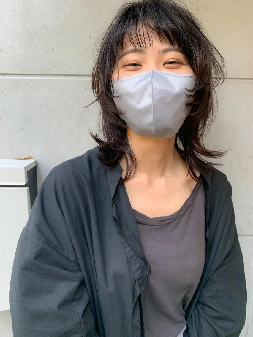 ミディアム Spiel KOMOのヘアスタイル