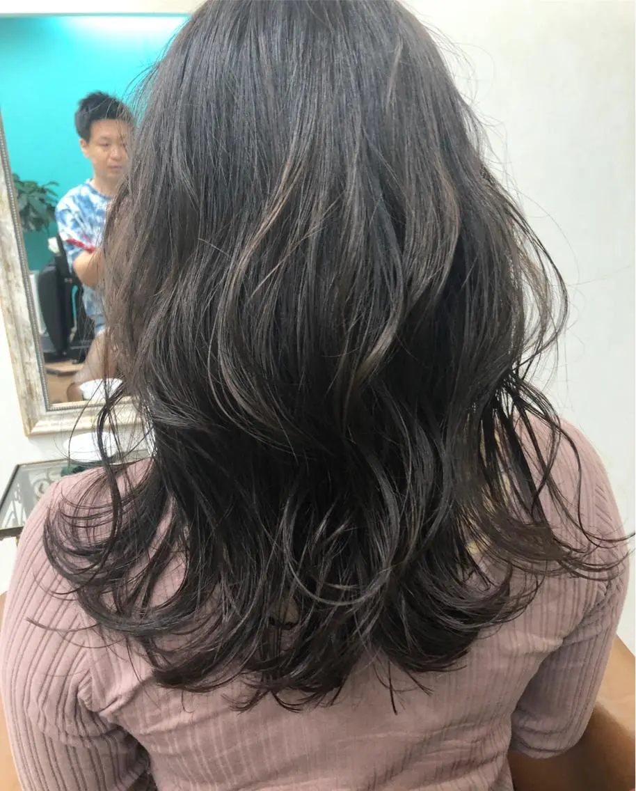 セミロング TOWA 野村　コウダイのヘアスタイル