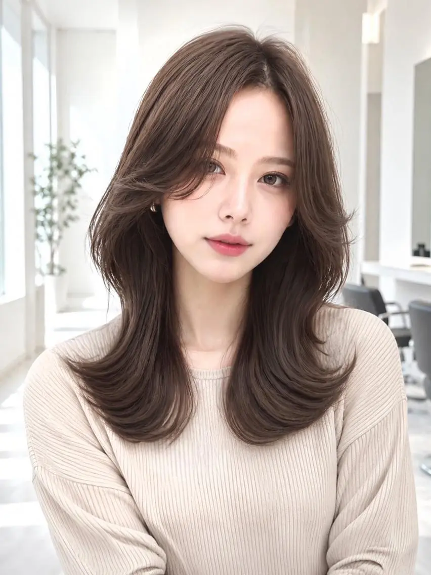 ロング カット ヘアカラー 難波/ヘアカラー ルービック難波のヘアスタイル