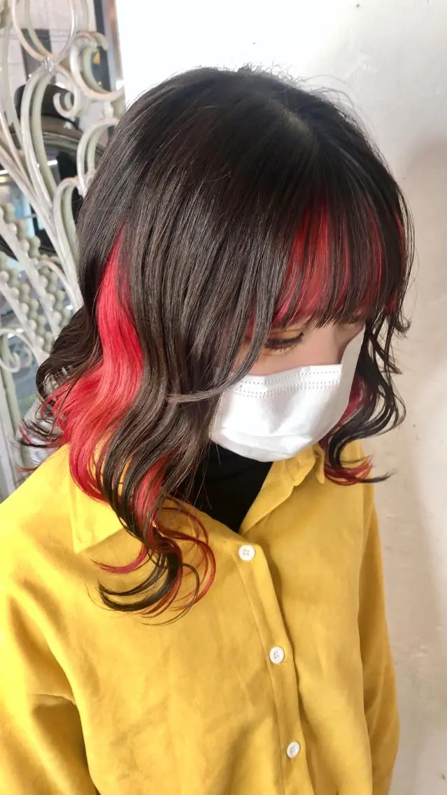 セミロング カラー デザインカラー🎨 下北沢 / 磯部のヘアスタイル