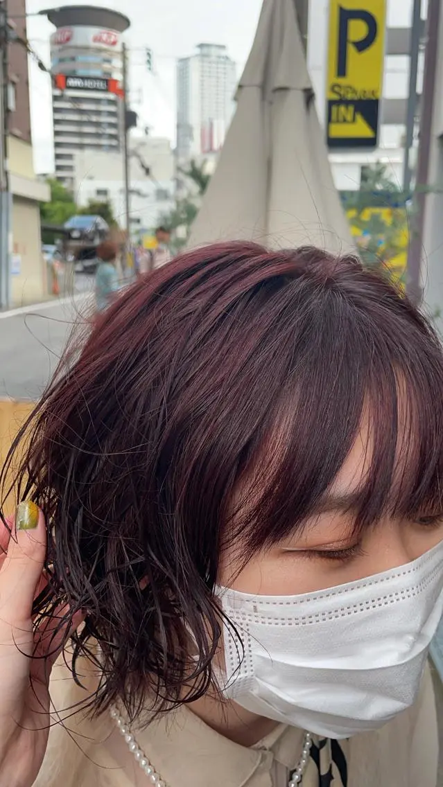 ミディアム パーマ やまさきえりこ ニュアンスパーマのヘアスタイル