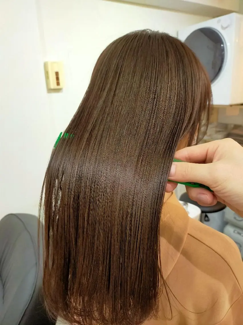 ロング カラー 髪質改善 トリートメント トリートメント 水素トリートメント/ 髪質改善/ナカノメのヘアスタイル