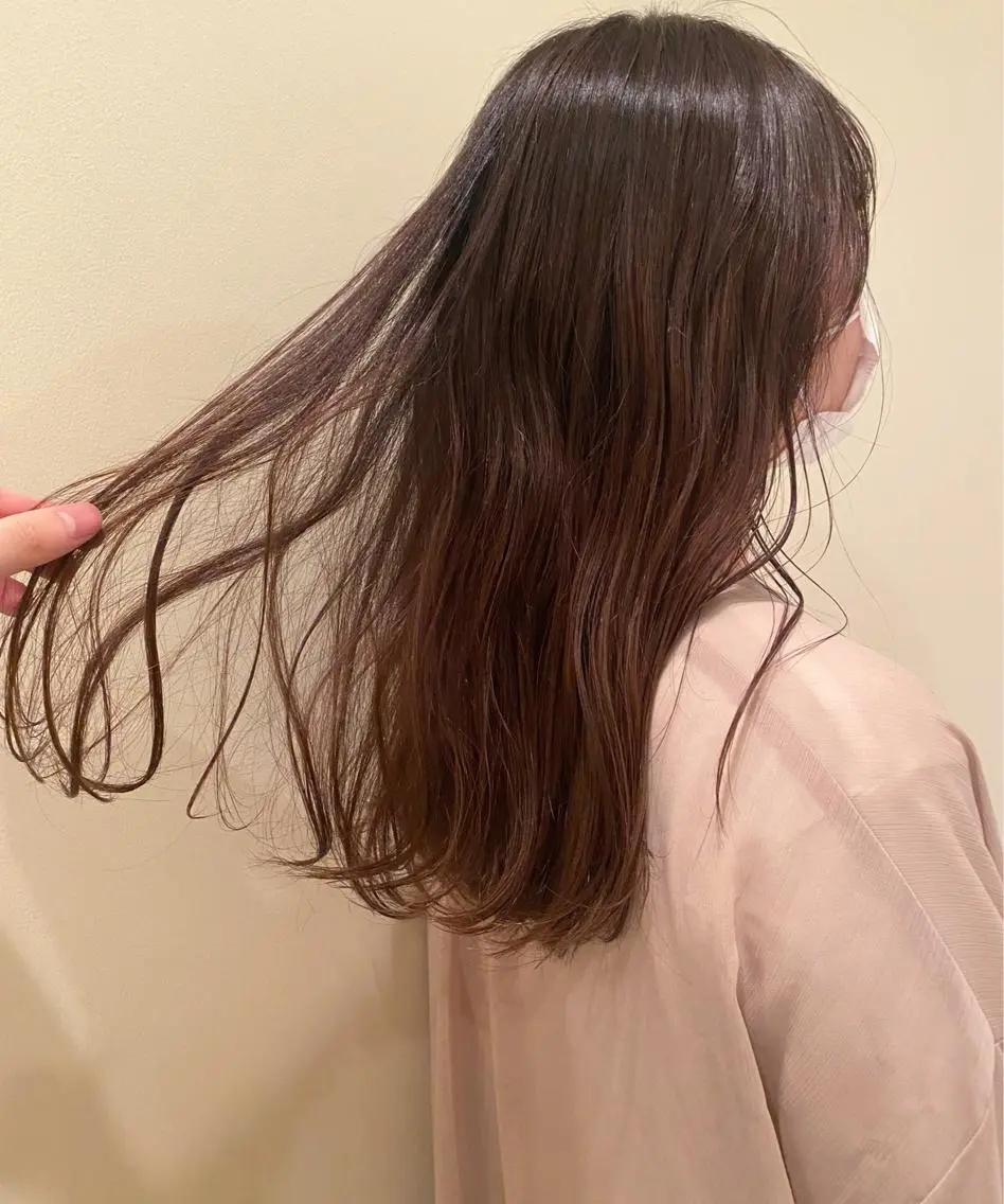 セミロング カラー アッシュ アッシュブラウン ブラウンカラー カットモデル募集中/ 店長/角田真哉のヘアスタイル