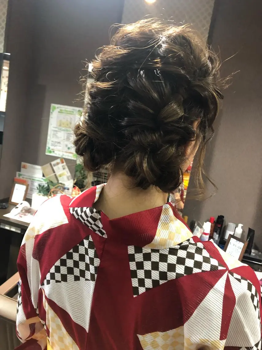 ロング ヘアアレンジ 着付け pep natsumiのヘアスタイル