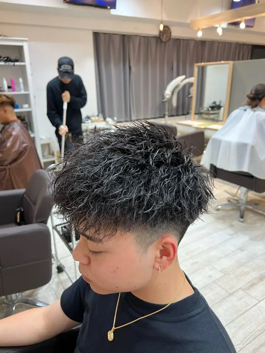 ショート パーマ メンズ 💈men's💈 satoru中目黒のヘアスタイル