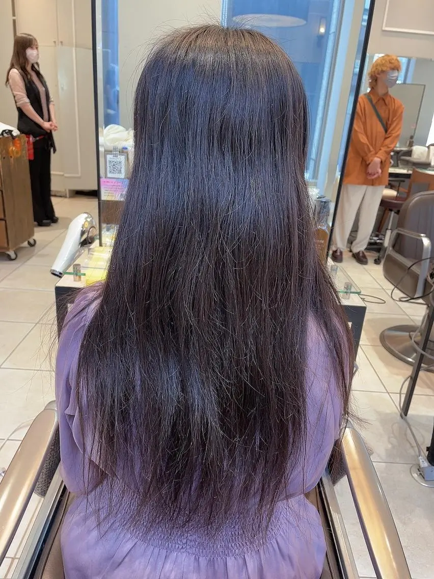 ロング ボブ ロング カット トリートメント 🦖鶴岡 香純🦖のヘアスタイル