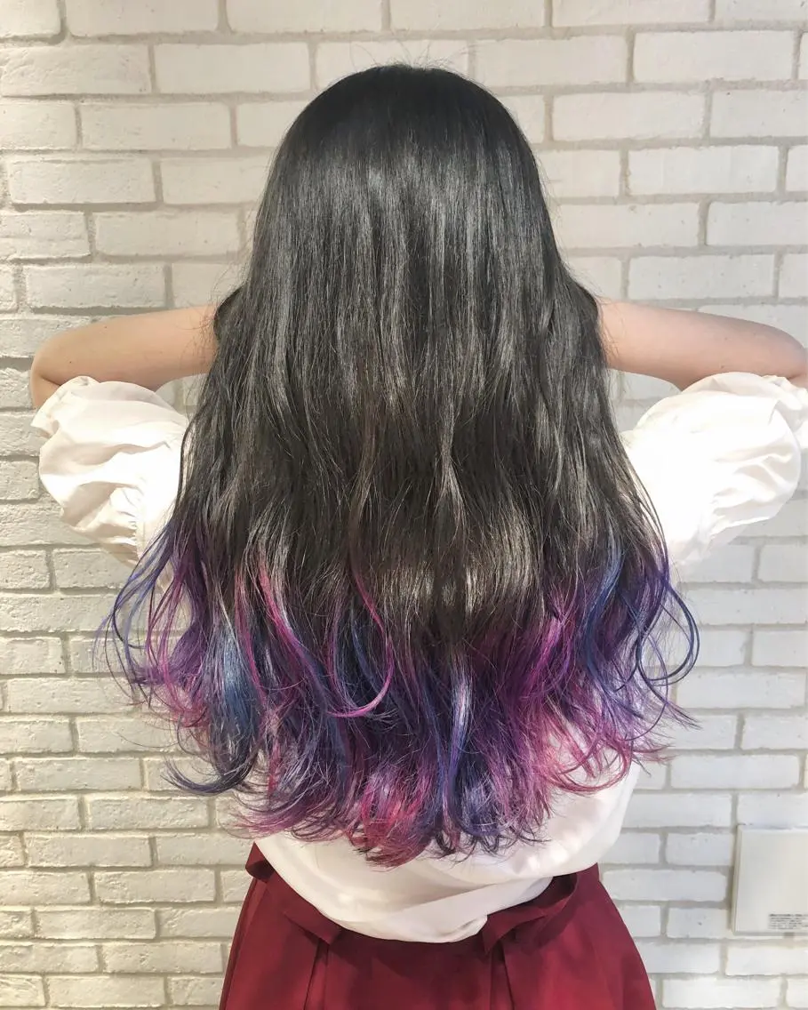 ロング カラー パーマ ヘアアレンジ メンズ キッズ ネイル マツエク・マツパ メンズブリーチ ブリーチ グラデーションカラー ユニコーンカラー グラデーション 新宿/髪質改善/ 美髪矯正✨浅江通友のヘアスタイル