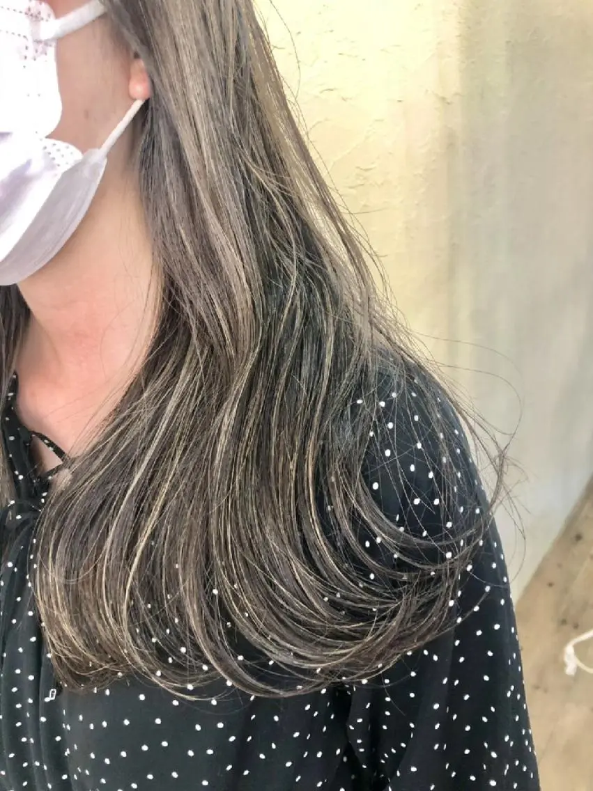 セミロング カット ヘアカラー トリートメント 永野 翔平のヘアスタイル
