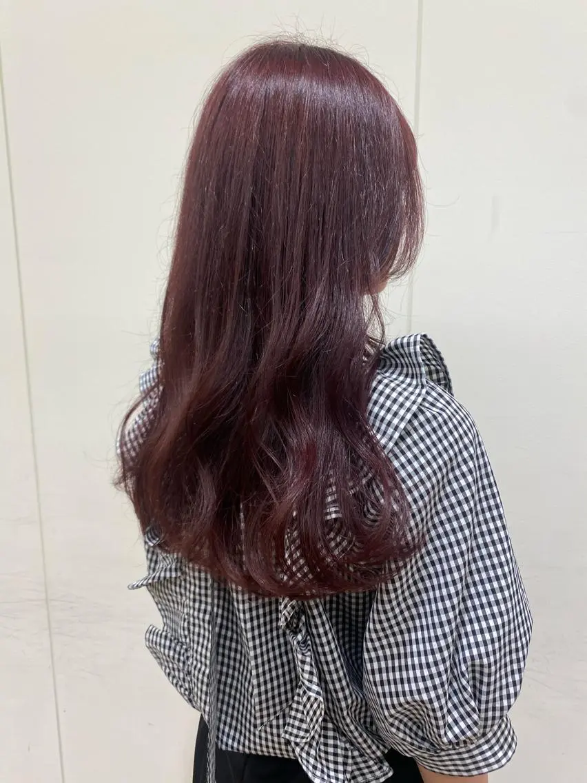 ロング ピンクブラウン 金山 友香🕊のヘアスタイル