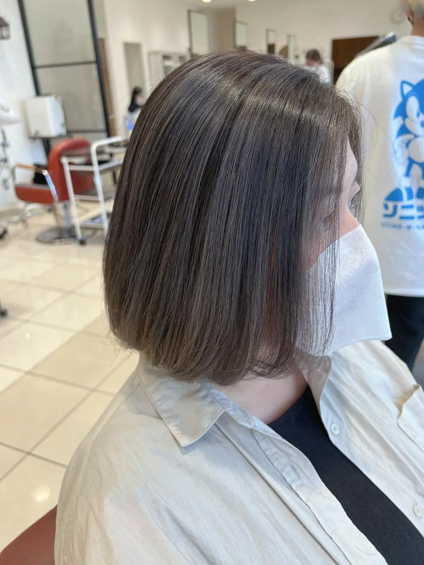 ミディアム カラー ヘアカラー 髪質改善カラーリスト /根本雄貴のヘアスタイル