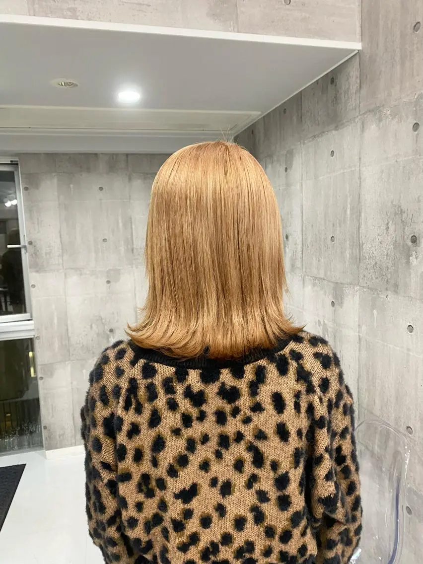 ミディアム ヘアカラー トリートメント ヘアセット メンズパーマ名人 TAKUMAのヘアスタイル