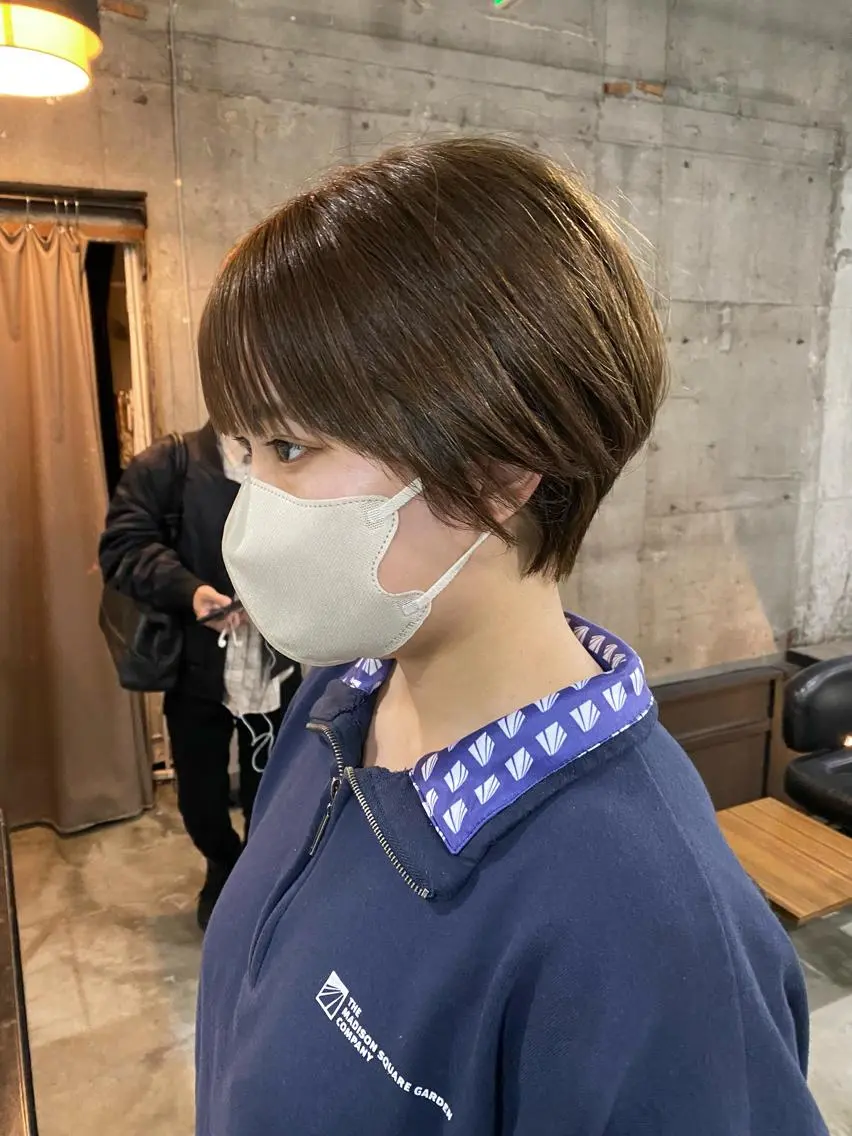 ショート カラー ヘアアレンジ ショートボブ ブラウンカラー オリーブブラウン ボブ ショートヘア ヘアカラー ［似合わせヘア］ ✂︎OGURO✂︎のヘアスタイル