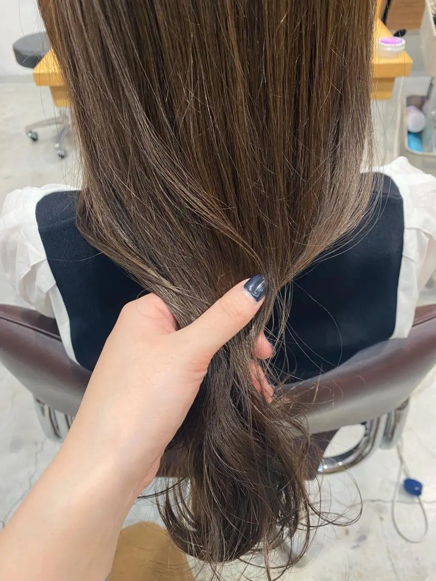 ロング カラー ヘアカラー chiho🌛ボブ /髪質改善カラー🫧のヘアスタイル