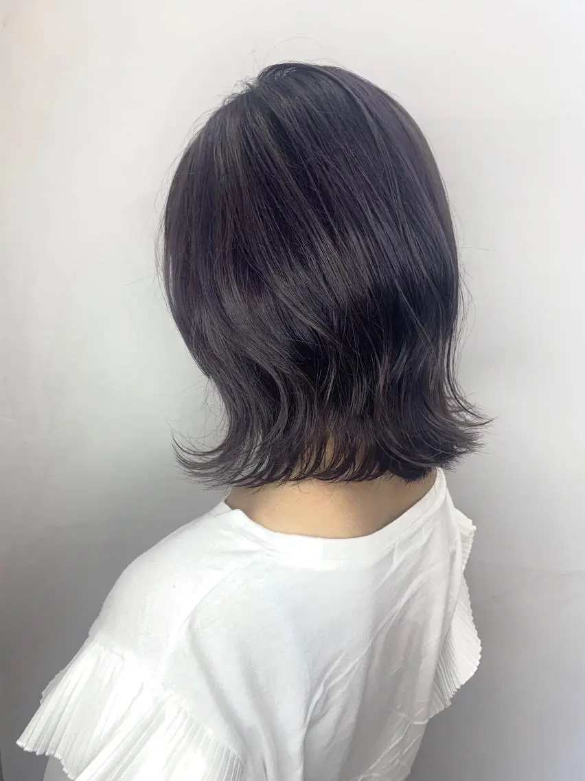 ミディアム カラー ベージュカラー 透明感カラー カット トリートメント 田中大星 /ボブ 縮毛矯正のヘアスタイル
