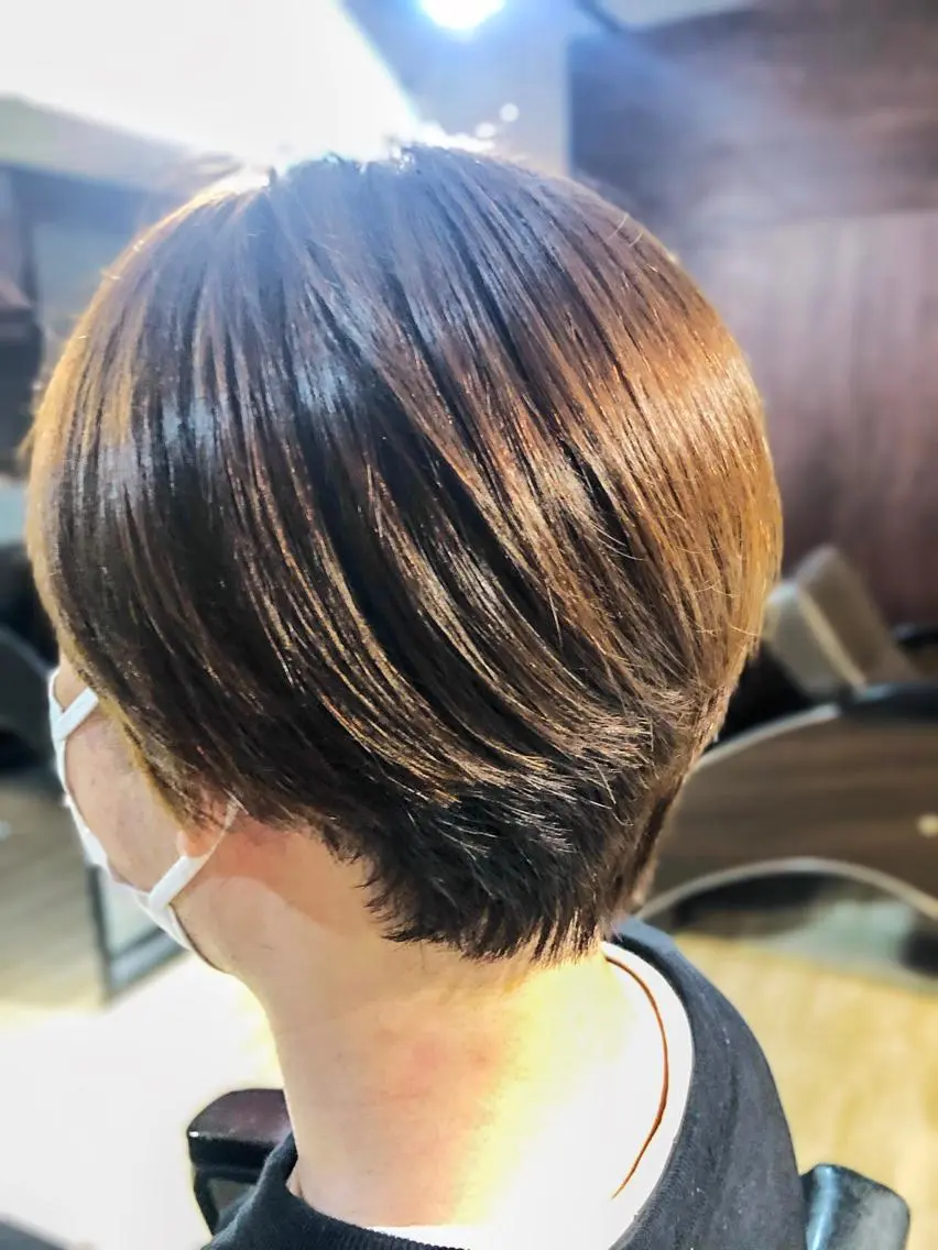 ショート ショートボブ ボブ ショートヘア カット ヘアカラー CAFNE ✂︎のヘアスタイル