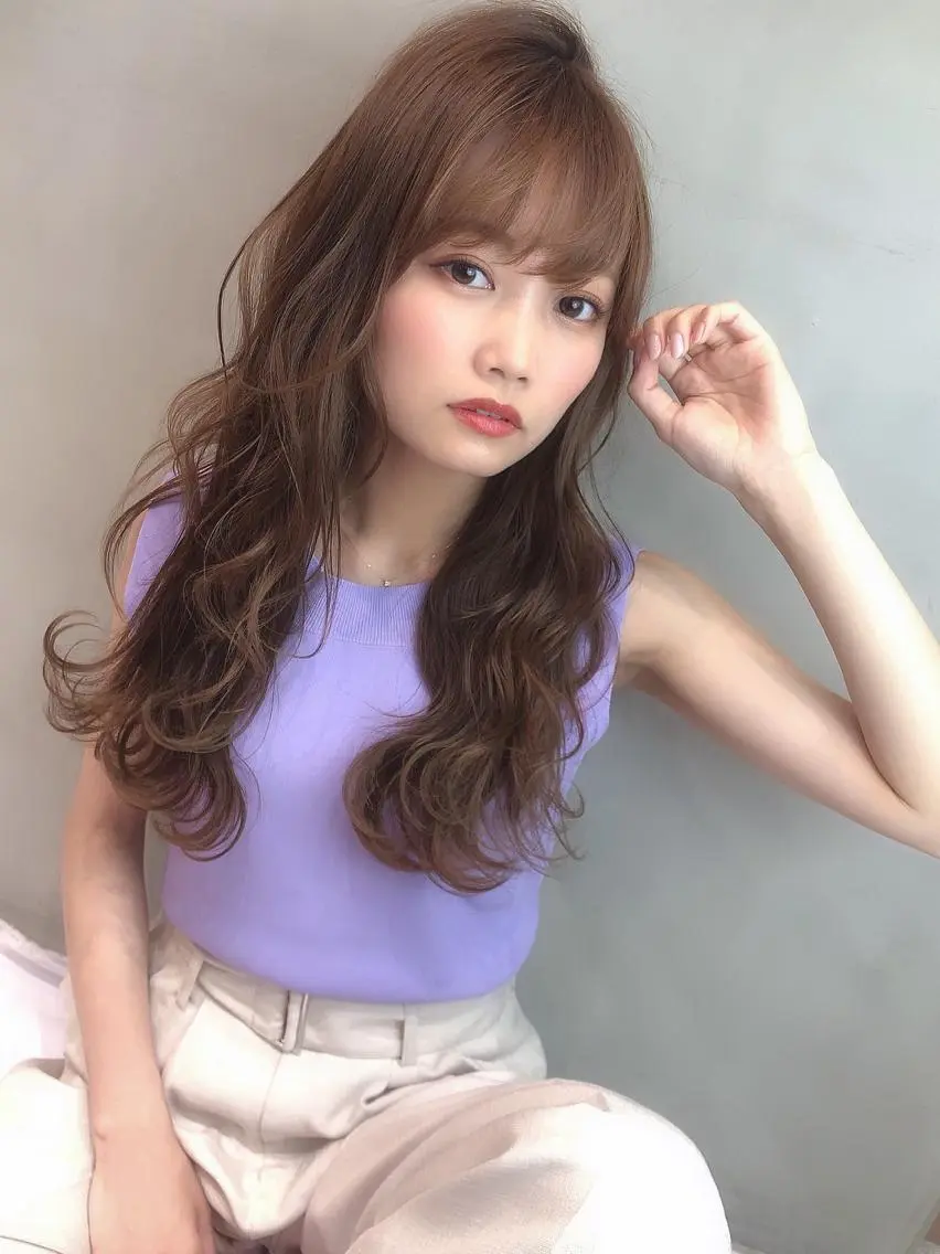ロング カラー カット ヘアカラー トリートメント 具志 正太のヘアスタイル