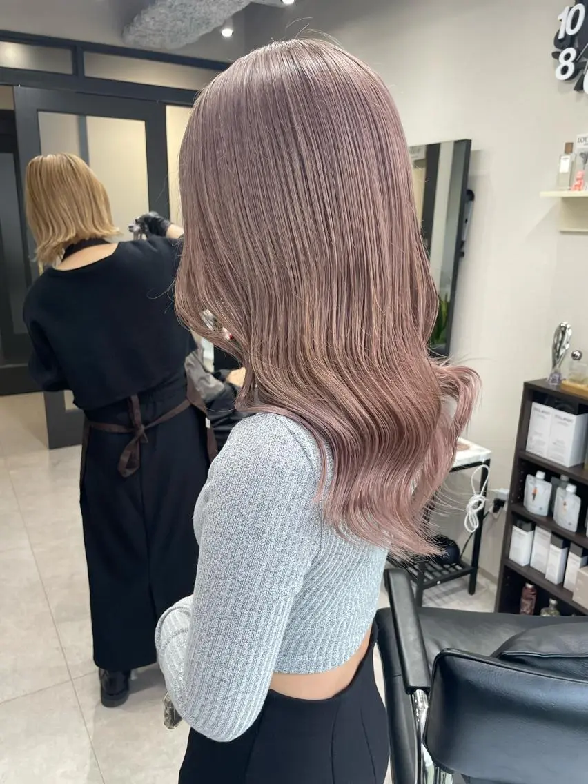ロング カラー カット ヘアカラー 髪質改善will hairdesignのヘアスタイル