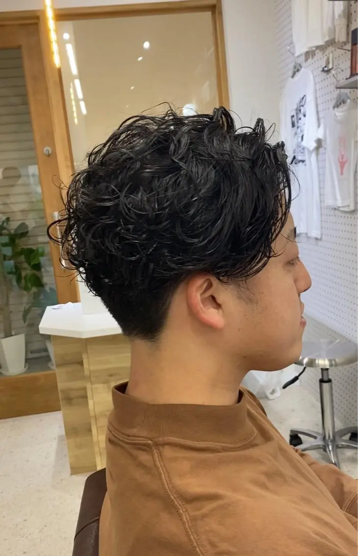 ショート パーマ メンズ カット パーマ 永野 正芳のヘアスタイル