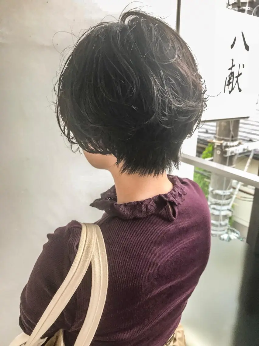 ショート パーマ ショート/レイヤー なら石井知希のヘアスタイル