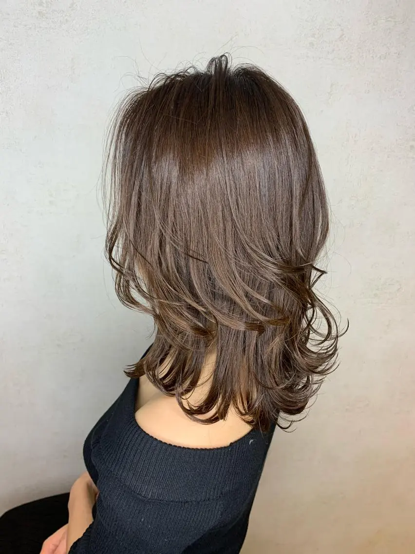 ミディアム 市村 正義のヘアスタイル