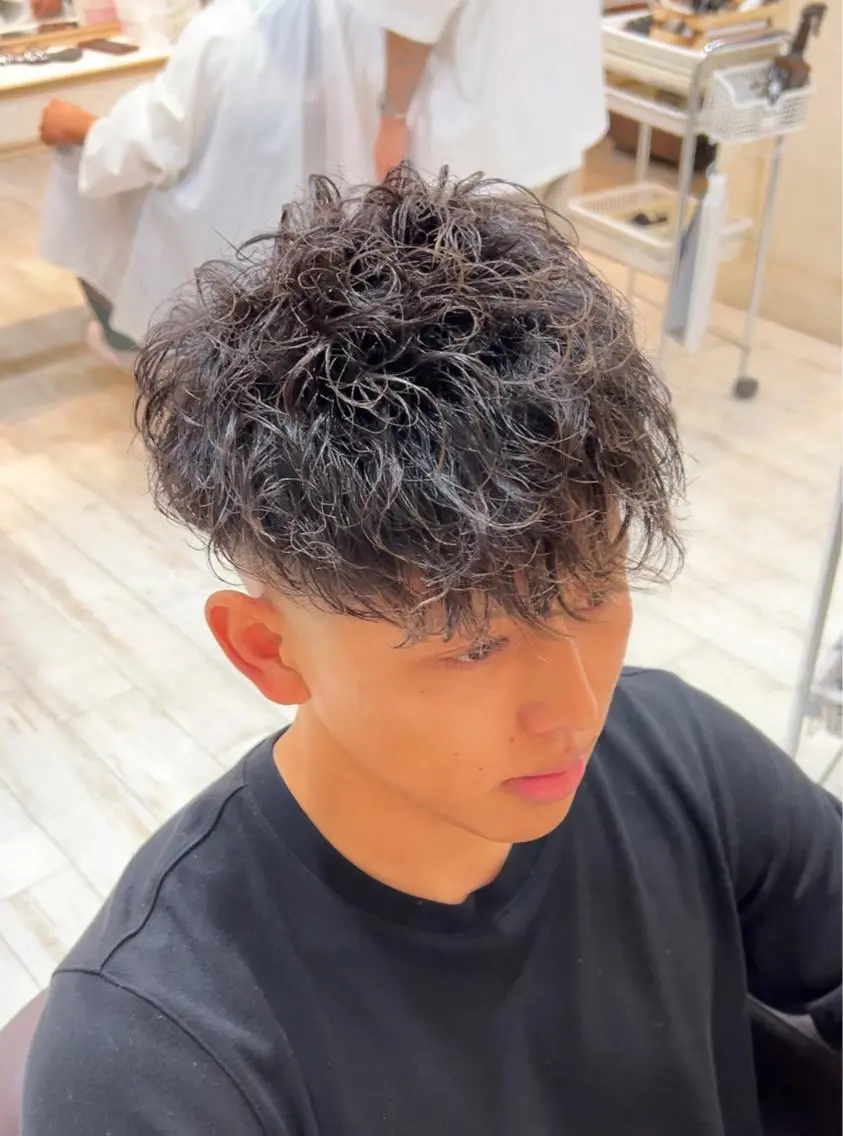 ショート パーマ メンズ 💈men's💈 satoru中目黒のヘアスタイル