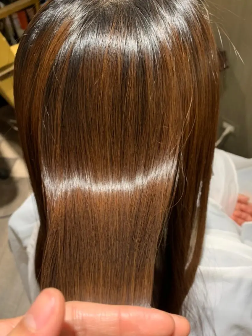 ロング 髪質改善 縮毛矯正 トリートメント 縮毛矯正専門美容師 宮本遼のヘアスタイル