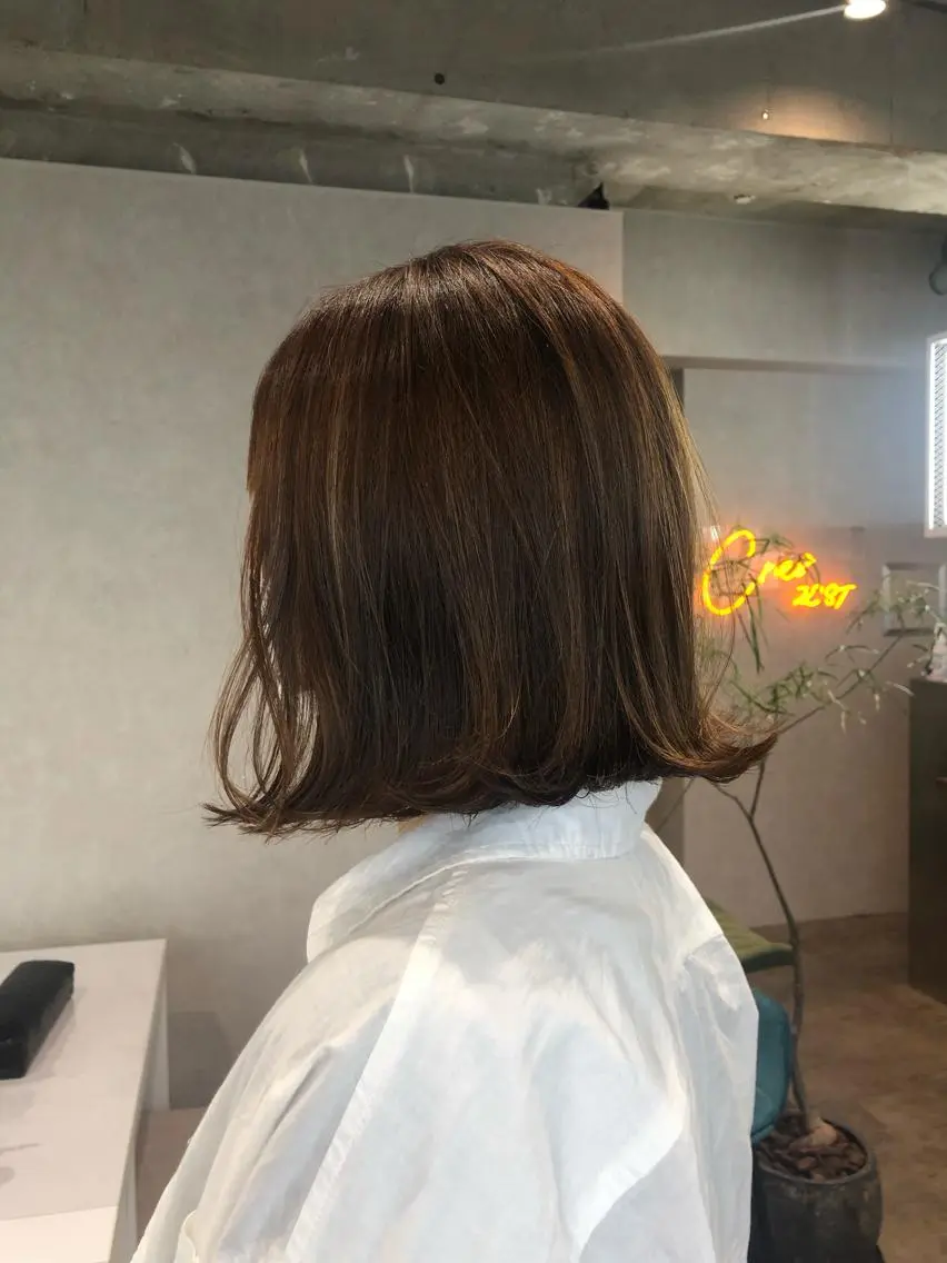 ミディアム カット ナチュラル透明感🌱 小山美樹子のヘアスタイル
