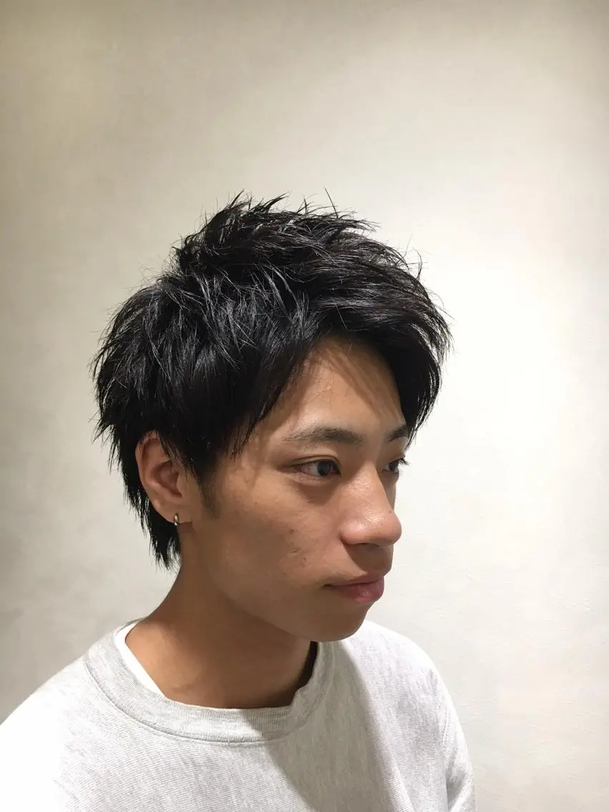 ショート メンズ メンズパーマ 田中 裕也のヘアスタイル