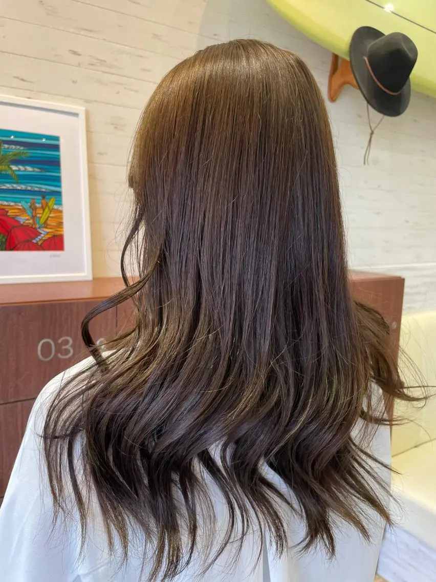ロング カット ヘアカラー EARTH検見川浜 鈴木学のヘアスタイル